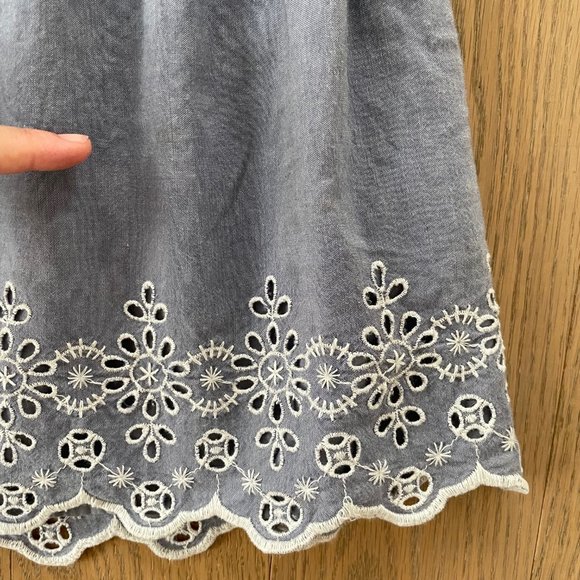 Gap girls' Chambray Eyelet Flippy Skirt - Picture 8 of 8